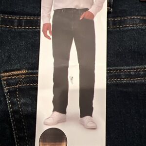 Lands' End Men's Flannel Lined  Denim Jean Stretch Fabric 5 Pocket   40x30